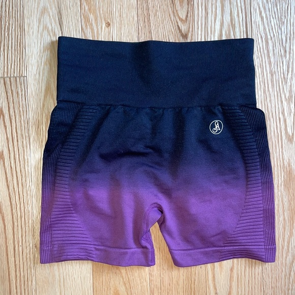 Allure The Brand Purple Ombré Shorts - Picture 1 of 3